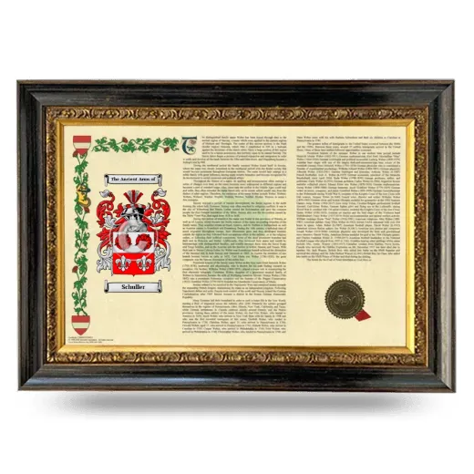 Schuller Armorial Landscape Framed - Heirloom