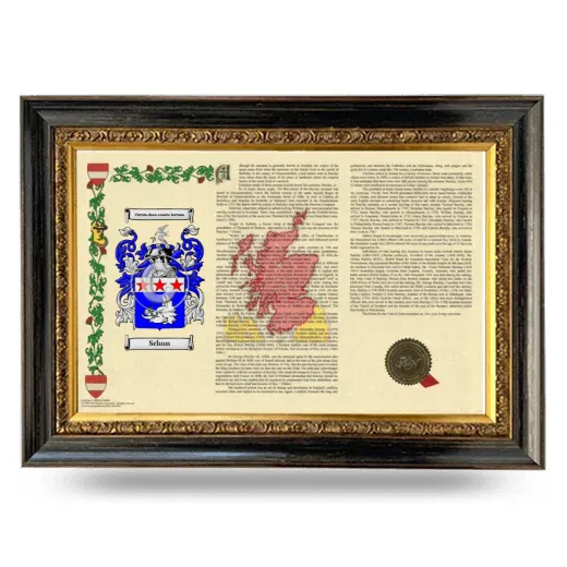 Schun Armorial Landscape Framed - Heirloom