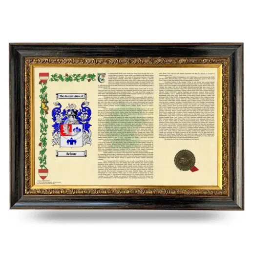 Schurr Armorial Landscape Framed - Heirloom