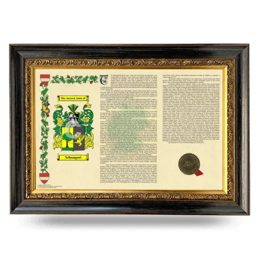 Schwagerl Armorial Landscape Framed - Heirloom