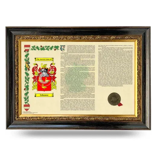 Schwanz Armorial Landscape Framed - Heirloom