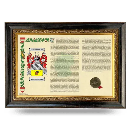 Schwartzkoppen Armorial Landscape Framed - Heirloom