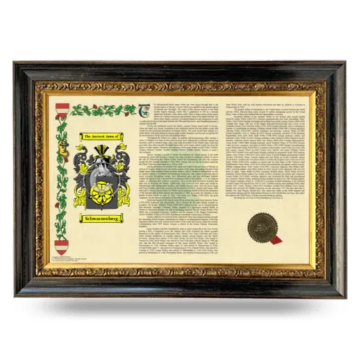 Schwarzenberg Armorial Landscape Framed - Heirloom