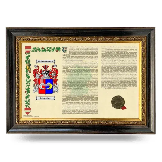 Schweickert Armorial Landscape Framed - Heirloom
