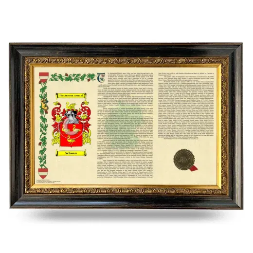 Schwen Armorial Landscape Framed - Heirloom