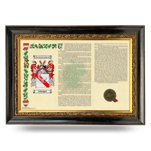 Schwigel Armorial Landscape Framed - Heirloom