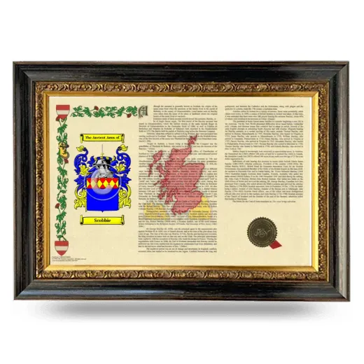 Scobbie Armorial Landscape Framed - Heirloom