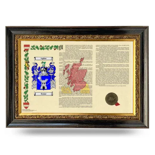 Scone Armorial Landscape Framed - Heirloom