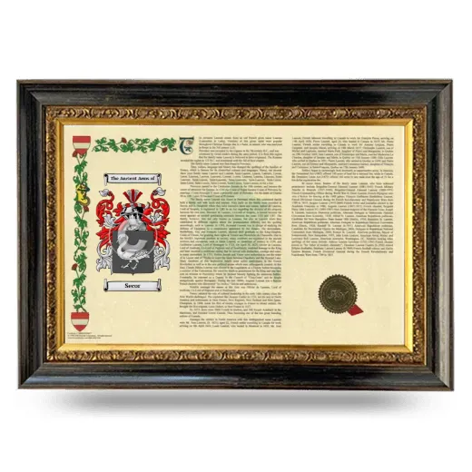 Secor Armorial Landscape Framed - Heirloom
