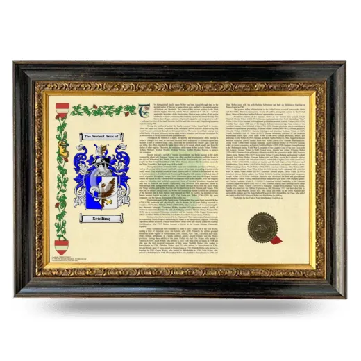 Seidling Armorial Landscape Framed - Heirloom