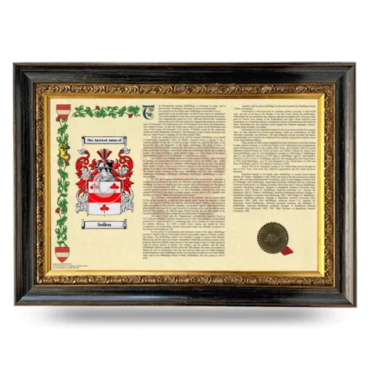Seilen Armorial Landscape Framed - Heirloom