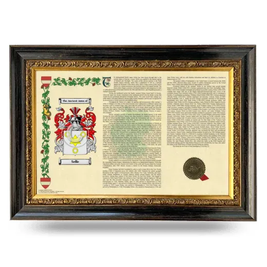 Selle Armorial Landscape Framed - Heirloom