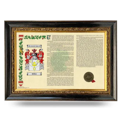 Sellers Armorial Landscape Framed - Heirloom