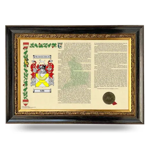 Sellk Armorial Landscape Framed - Heirloom