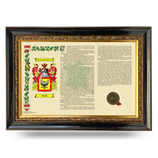 Serais Armorial Landscape Framed - Heirloom