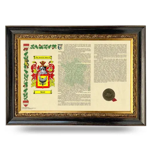 Seret Armorial Landscape Framed - Heirloom