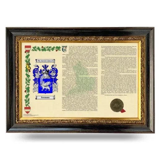 Sermons Armorial Landscape Framed - Heirloom