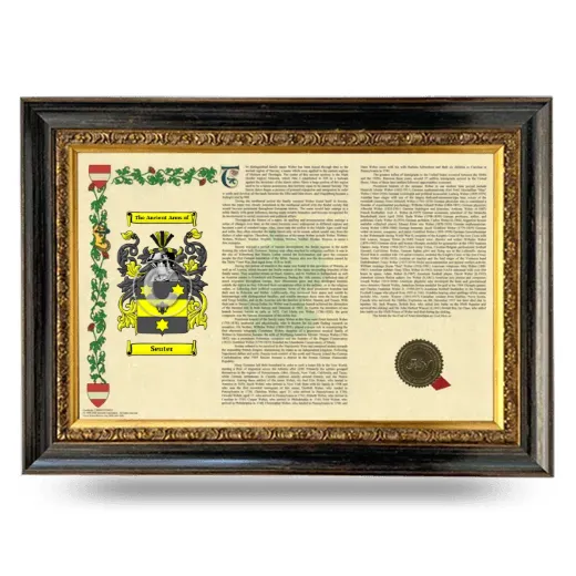 Seuter Armorial Landscape Framed - Heirloom