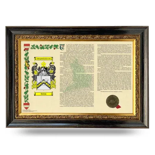 Seven Armorial Landscape Framed - Heirloom