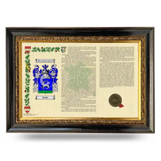 Sevier Armorial Landscape Framed - Heirloom