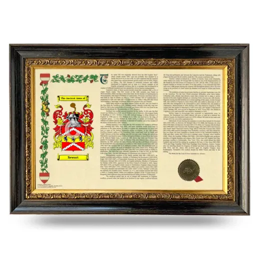 Sewart Armorial Landscape Framed - Heirloom