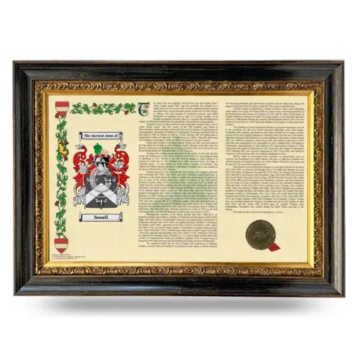 Sewell Armorial Landscape Framed - Heirloom