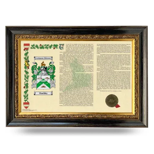 Shackley Armorial Landscape Framed - Heirloom