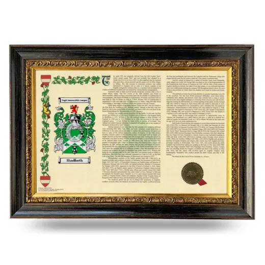 Shadforth Armorial Landscape Framed - Heirloom