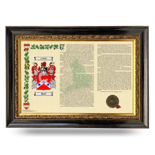 Shaft Armorial Landscape Framed - Heirloom