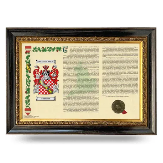 Shandler Armorial Landscape Framed - Heirloom