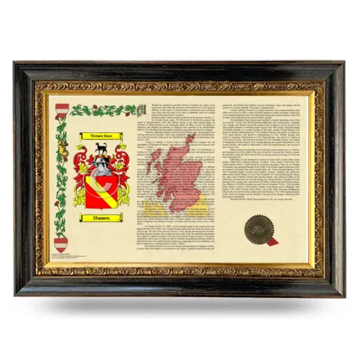 Shanen Armorial Landscape Framed - Heirloom