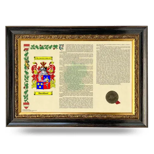 Shankland Armorial Landscape Framed - Heirloom