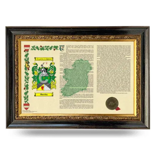 Shanley Armorial Landscape Framed - Heirloom