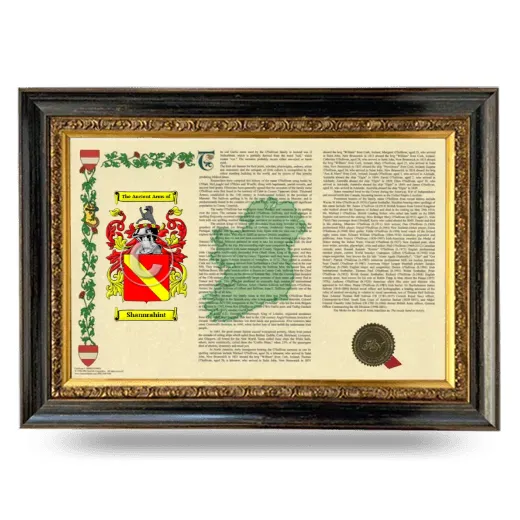 Shannrahint Armorial Landscape Framed - Heirloom