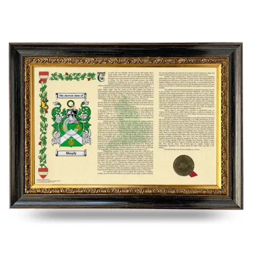 Shaply Armorial Landscape Framed - Heirloom