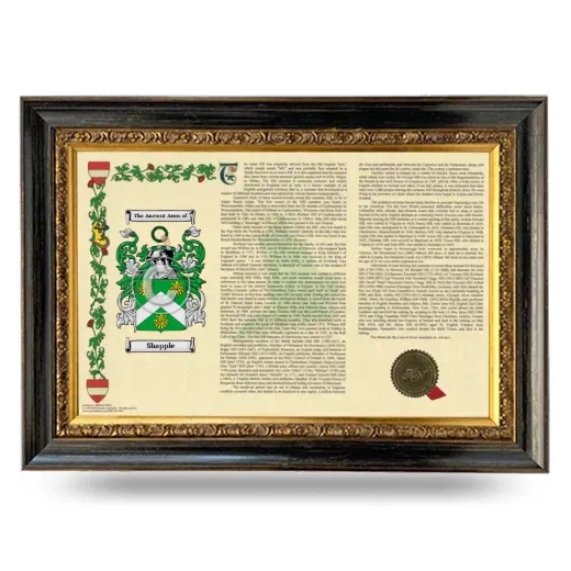 Shapple Armorial Landscape Framed - Heirloom