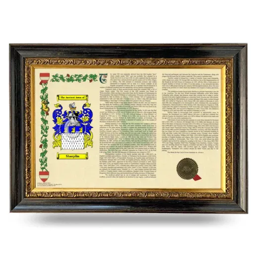 Sharplin Armorial Landscape Framed - Heirloom