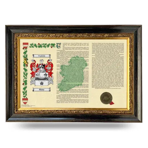 Shary Armorial Landscape Framed - Heirloom