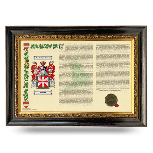 Sheeth Armorial Landscape Framed - Heirloom