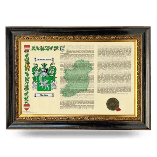 Sheffrey Armorial Landscape Framed - Heirloom
