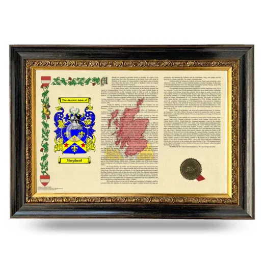 Shephard Armorial Landscape Framed - Heirloom