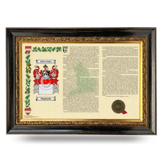 Shepherds Armorial Landscape Framed - Heirloom