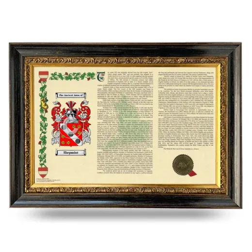 Shepmint Armorial Landscape Framed - Heirloom