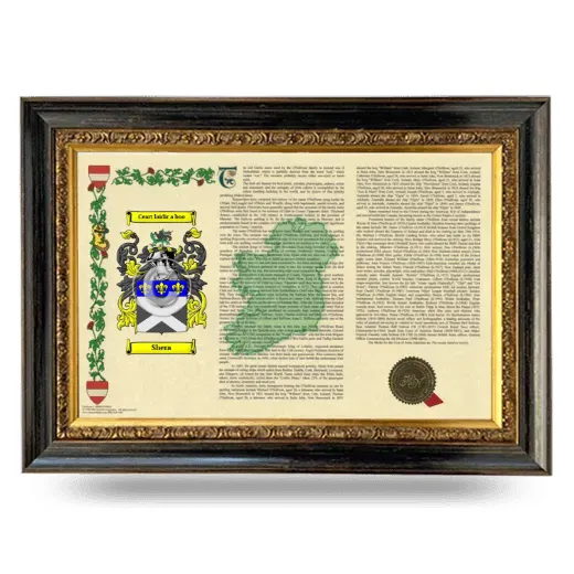 Shera Armorial Landscape Framed - Heirloom