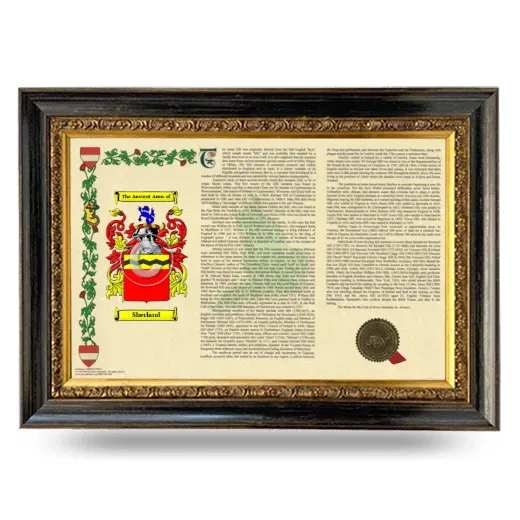 Sherland Armorial Landscape Framed - Heirloom