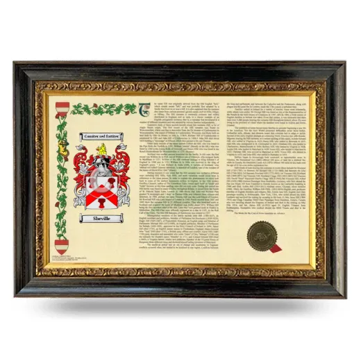Sheville Armorial Landscape Framed - Heirloom
