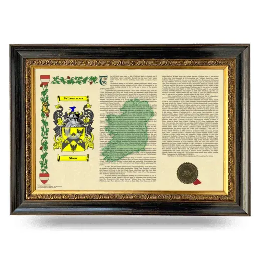Shew Armorial Landscape Framed - Heirloom