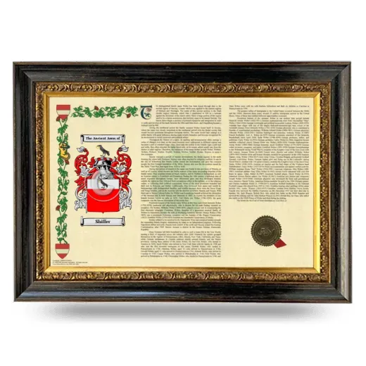 Shiffer Armorial Landscape Framed - Heirloom