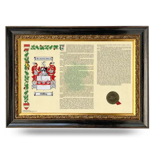 Shilling Armorial Landscape Framed - Heirloom