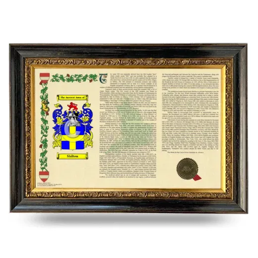 Shilten Armorial Landscape Framed - Heirloom